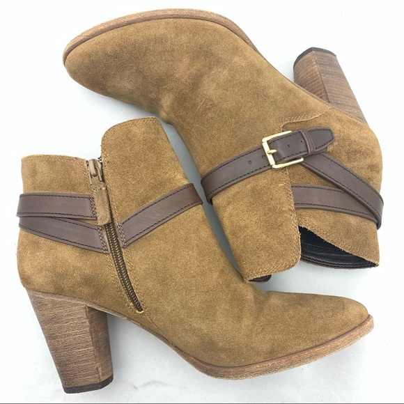 Cole Haan Suede Leather Ankle Boots 8B - Picture 4 of 7